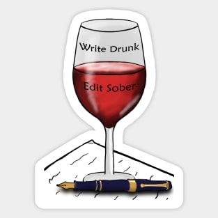 Wine Writer Sticker